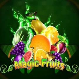 Magic Fruits Deluxe online game logo by Wazdan on robocatscasino.ca