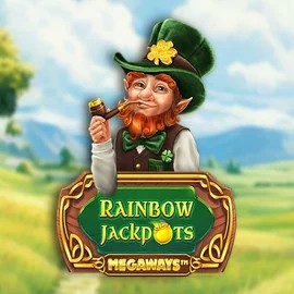 Jackpots logo of Rainbow Jackpots Megaways from Red Tiger Gaming at Robocat Casino