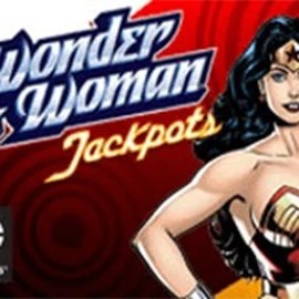 Wonder Woman Jackpots logo by Amaya at Robocat Casino